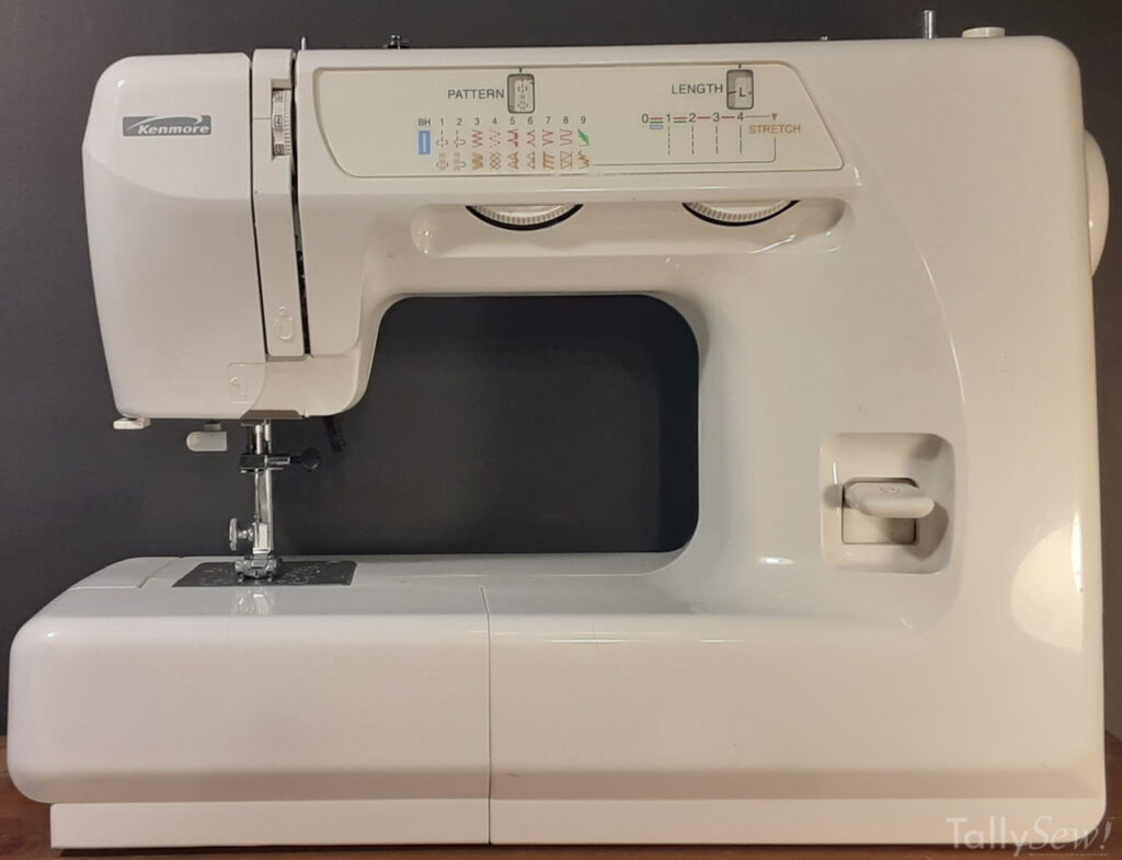 Kenmore 385.15516 Sewing machine from the front