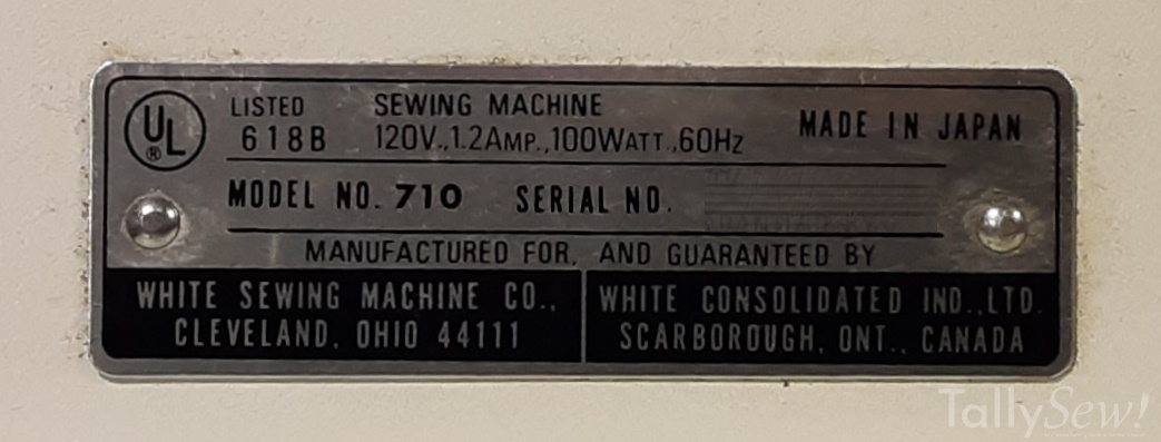 White Model 710 Rotary