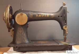 Davis Under Feed "UF" sewing machine from the back