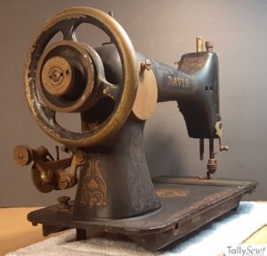 Davis Under Feed "UF" sewing machine from the right end