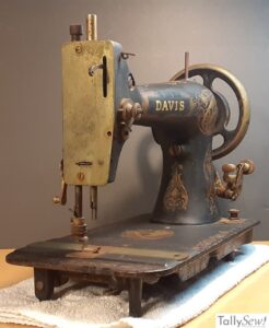 Davis Under Feed "UF" sewing machine from the left end