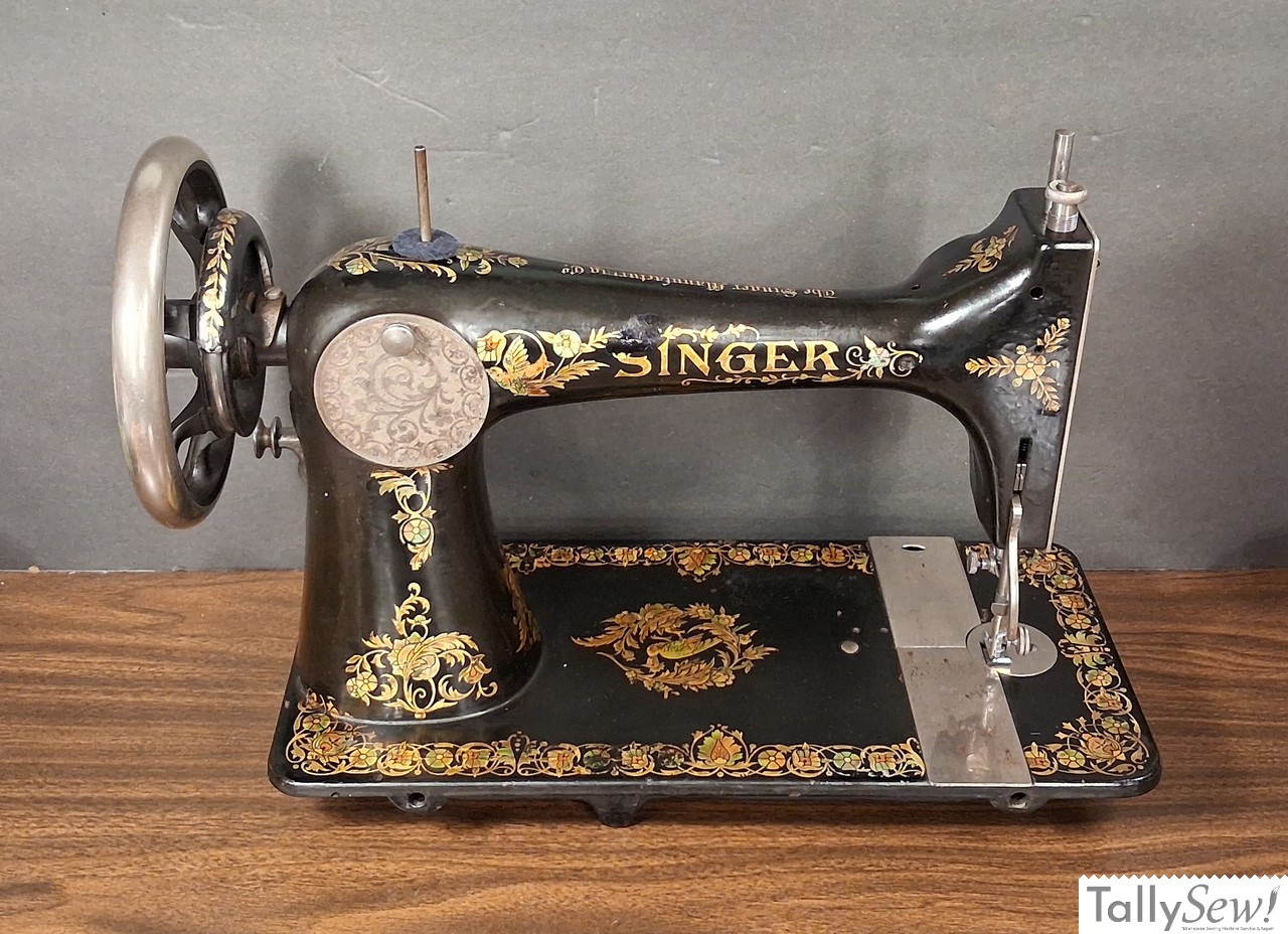 Rear view of a 1910 Singer model 27