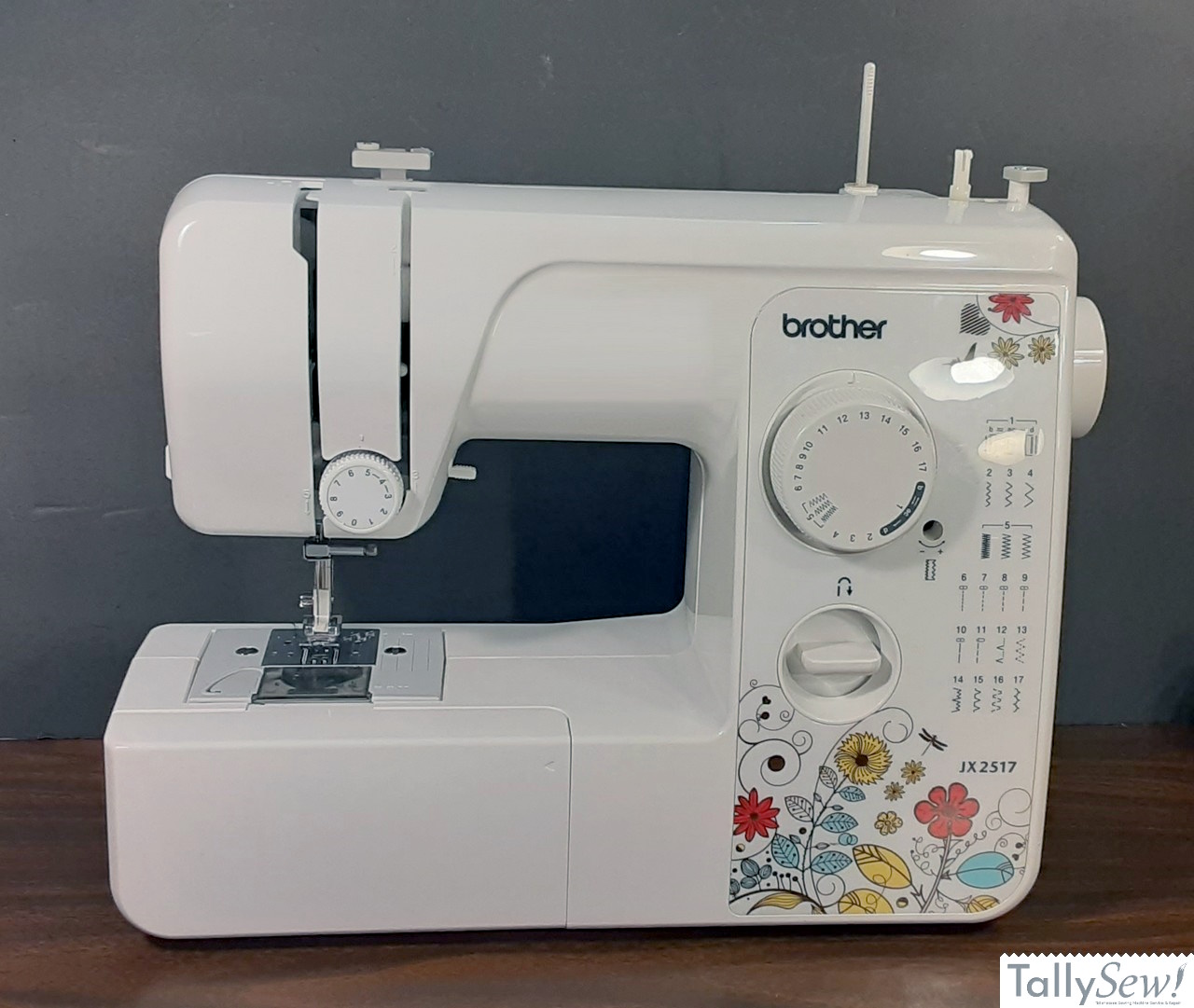 Brother JX2517 sewing machine from the front