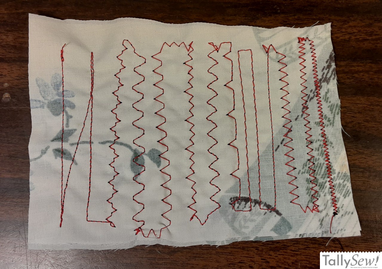 Bottom thread stitch sample from the Brother-JX2517