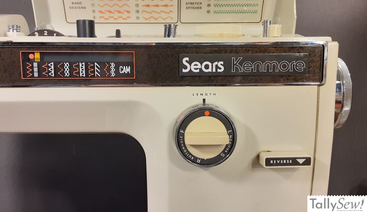 Kenmore 158.19140, showing the Sears and Kenmore logos