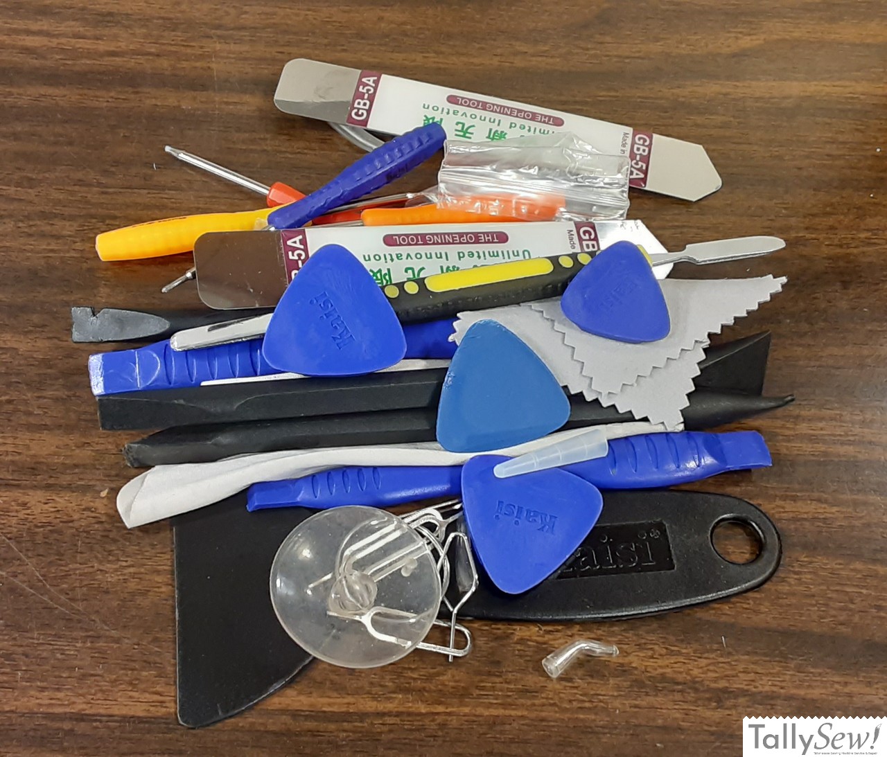 A whole bunch of spudgers that I keep in my repair kit